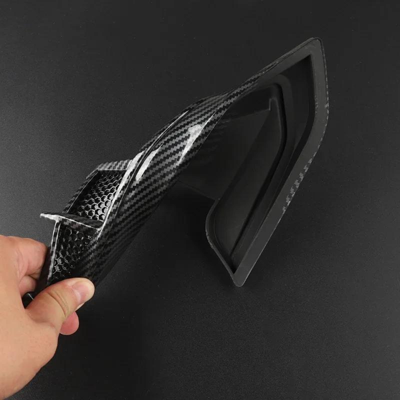 For BMW X1 Car Accessories Carbon Black Car Fender Side Vents Air Flow Intake Hole Grille Sticker Cover