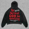Street Trendy Brand Skull Pullover Sweater Digital Printing Casual Loose Hooded Sweater