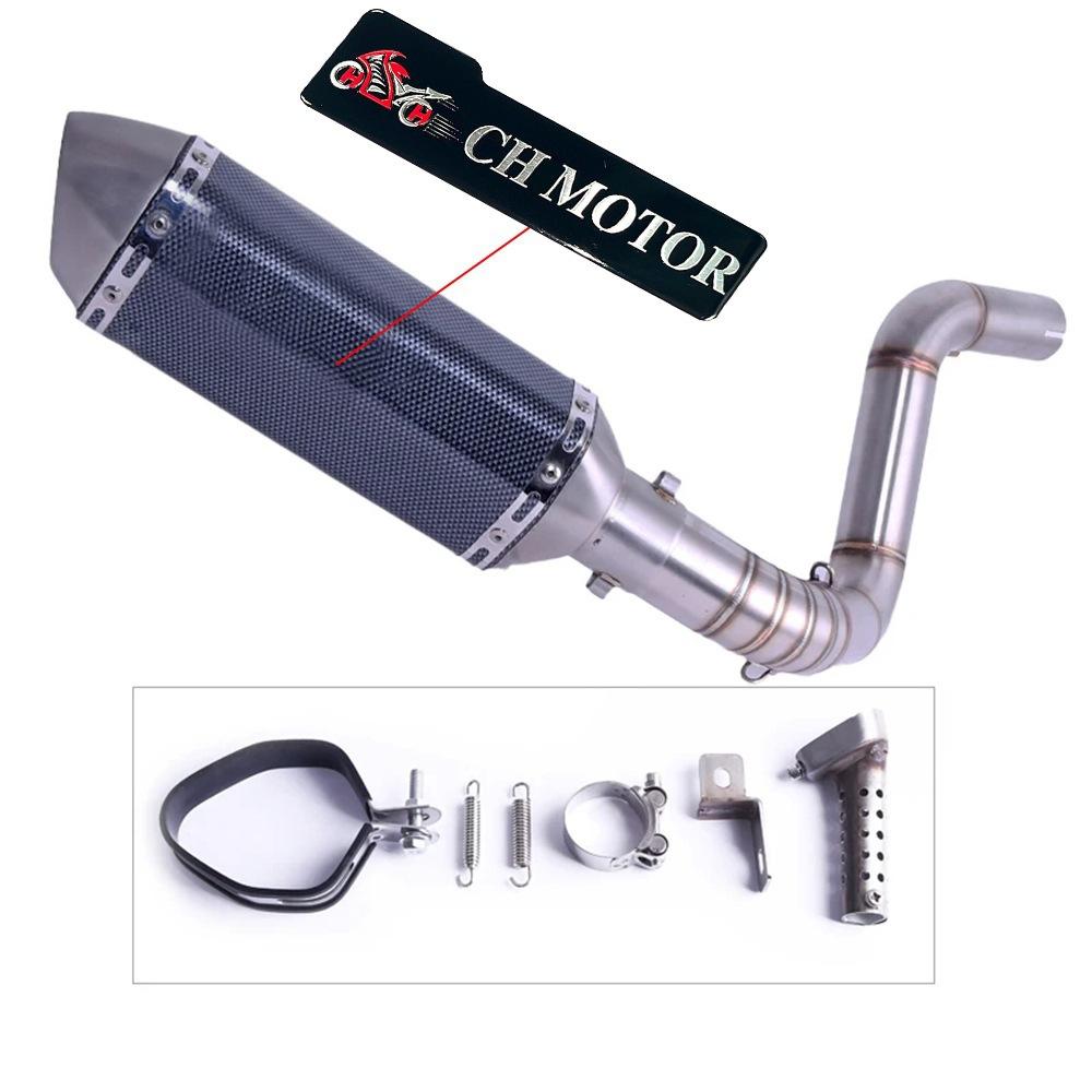Motorcycle exhaust pipe suitable for KTM