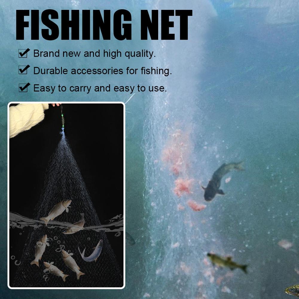 Bead Fishing Accessories Trap Mesh Fishing Traps Fishing Net Netting Fish Cast Gill Nets Net Tackle
