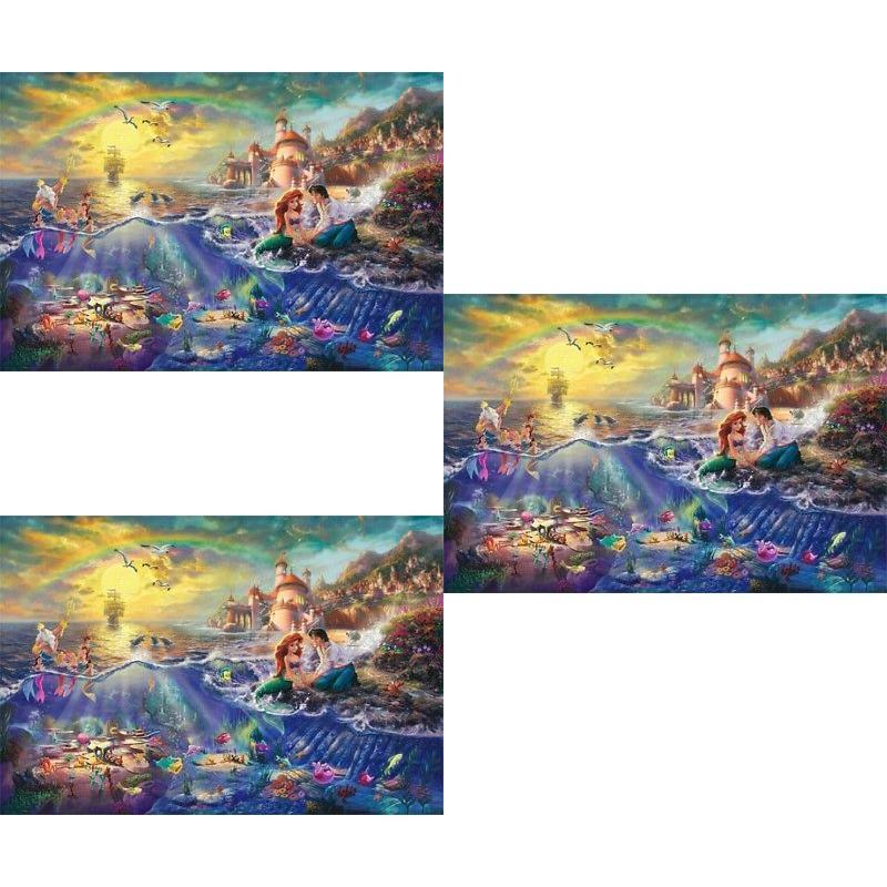 Oil Art Mermaid Painting Print On Canvas Modern Home Decor The Little Mermaid Without Framed