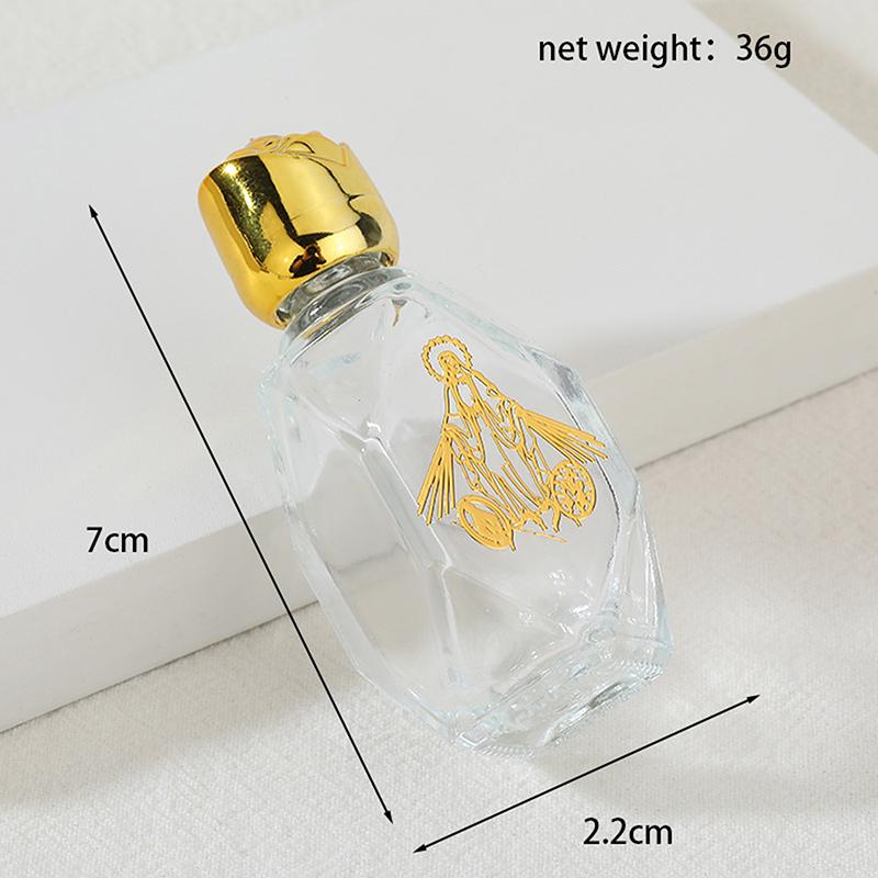 Prázdná láhev na svěcenou vodu Ježíšova láhev Náboženská láhev Křesťanské potřeby pro křest Plnitelné Přenosné kosmetické balení Prázdná láhev