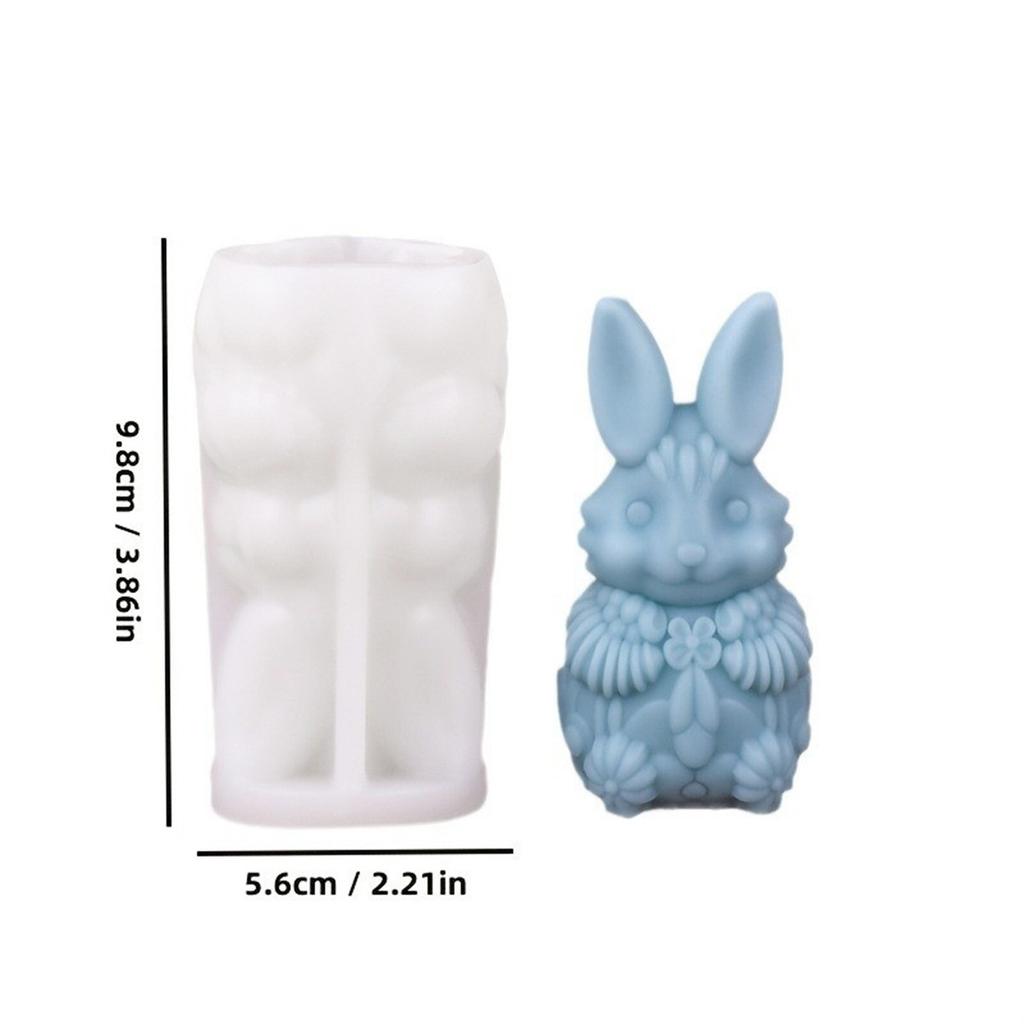 Easter Candle Mold Approximate Dimensions Silicone Rabbit Mold Diy Silicone Mold Creative For Easter Decor Diy Crafts Holiday