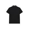 Fila Solid Color Casual Lightweight Knitted Polo Shirt Men Tops Black F11M222102FBK