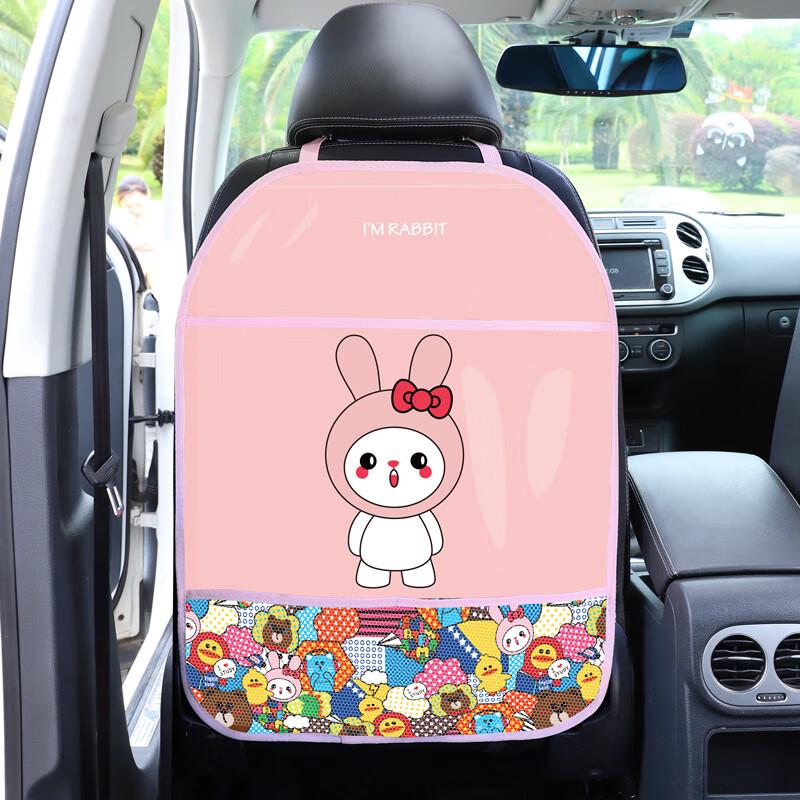 Cartoon Car Seat Back Protector & Organizer