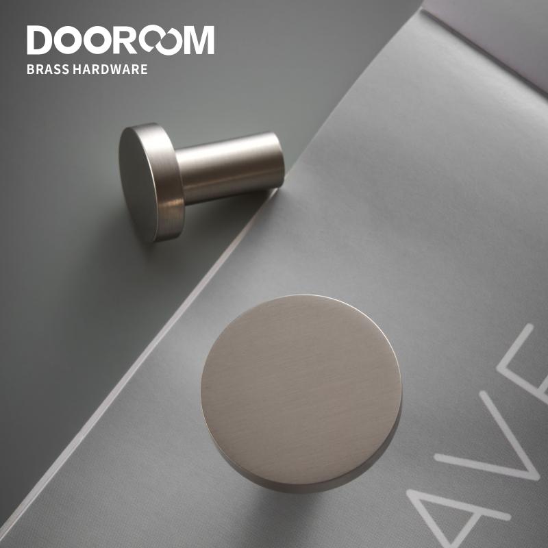 Dooroom Brass Modern Brushed Nickel Silver Hook Wall Installation