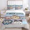Cartoon Chiikawa Pattern Quilt Cover Pillowcase Two or Three Piece Multi Size Duvet Cover Bedding Sets Christmas Gift
