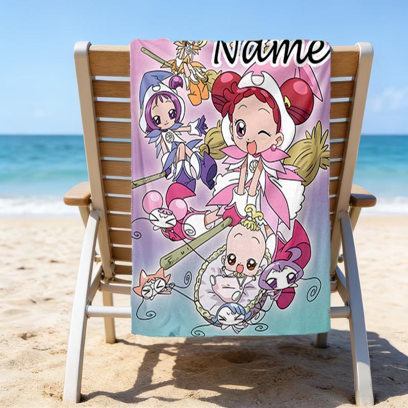 1pc DoReMi1 Beach Towel with Custom Name, Beach/Swimming/Bath/Picnic/Camping Towel, Suitable for Seaside Beaches