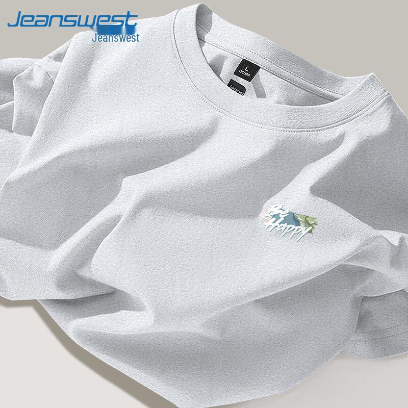 Jeanswest 2025 Унисекс Хлопковая футболка с принтом, плотная L