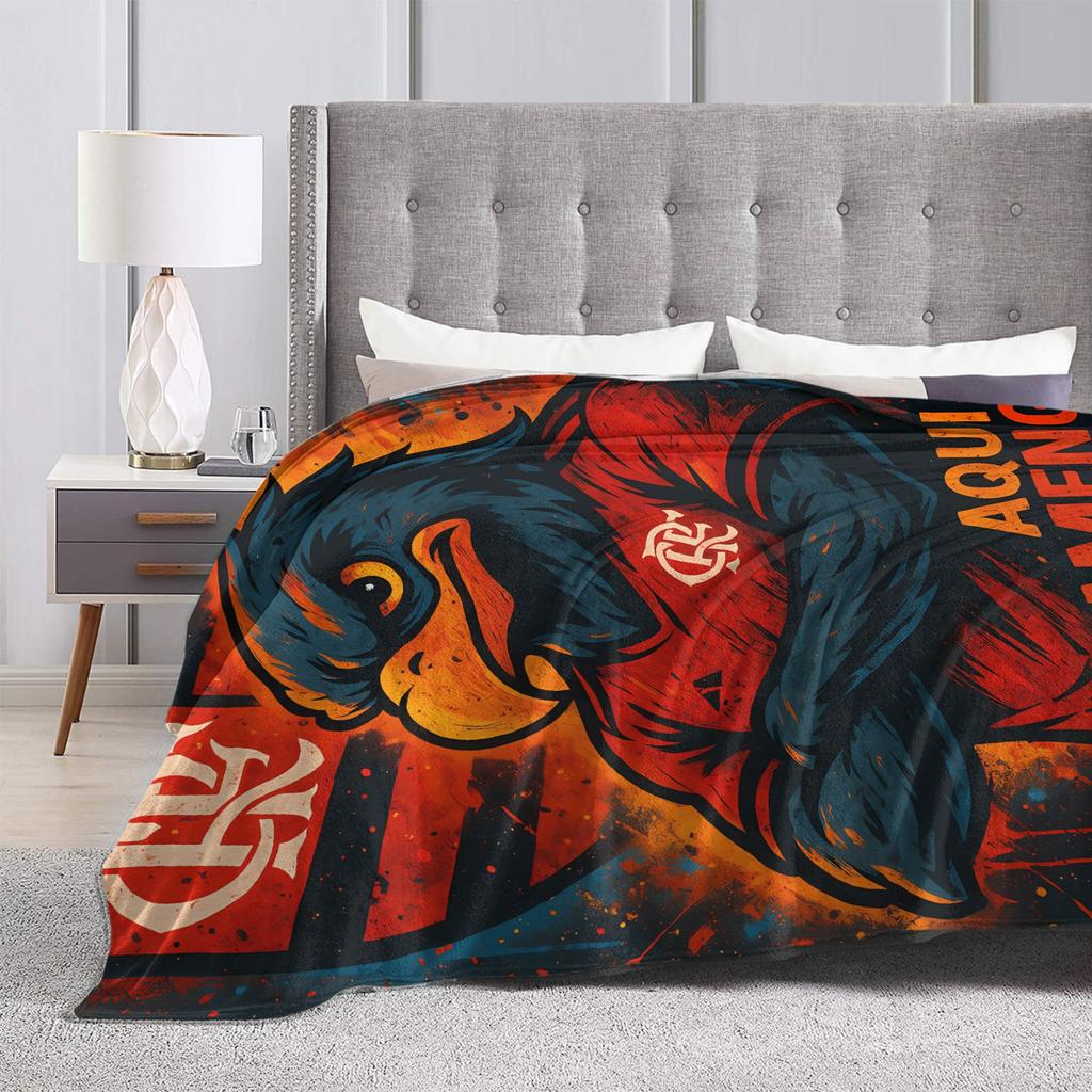 Warm Soft BlanketChildren Travel Flamengos Bedding Throws  Flannel Bedspread For Couch Bed Funny Sofa Bed Cover