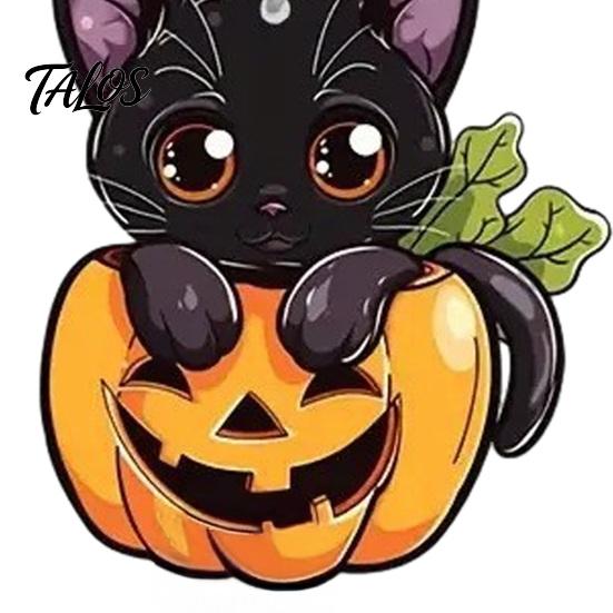 Orecchini Gatto Cartone Animato Zucca Halloween Orecchini Pendenti Neri, Gioielli Carini Animali Pendenti Accessori Festivi per Donne Ragazze, Regalo Novità per le Feste Festa