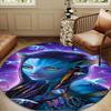 Frontiers Of Pandora Round Rug for Livingroom,Bedroom, Palyroom, Chair Rug, Area Rug, Circle Carpet, Large Size Decor Fan Christmas Gift