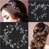 Elegant Wedding Fashion Headdress for Bride Handmade Floral Pearl Hair Accessories Hairpin Crystal Ornaments Creative Gifts