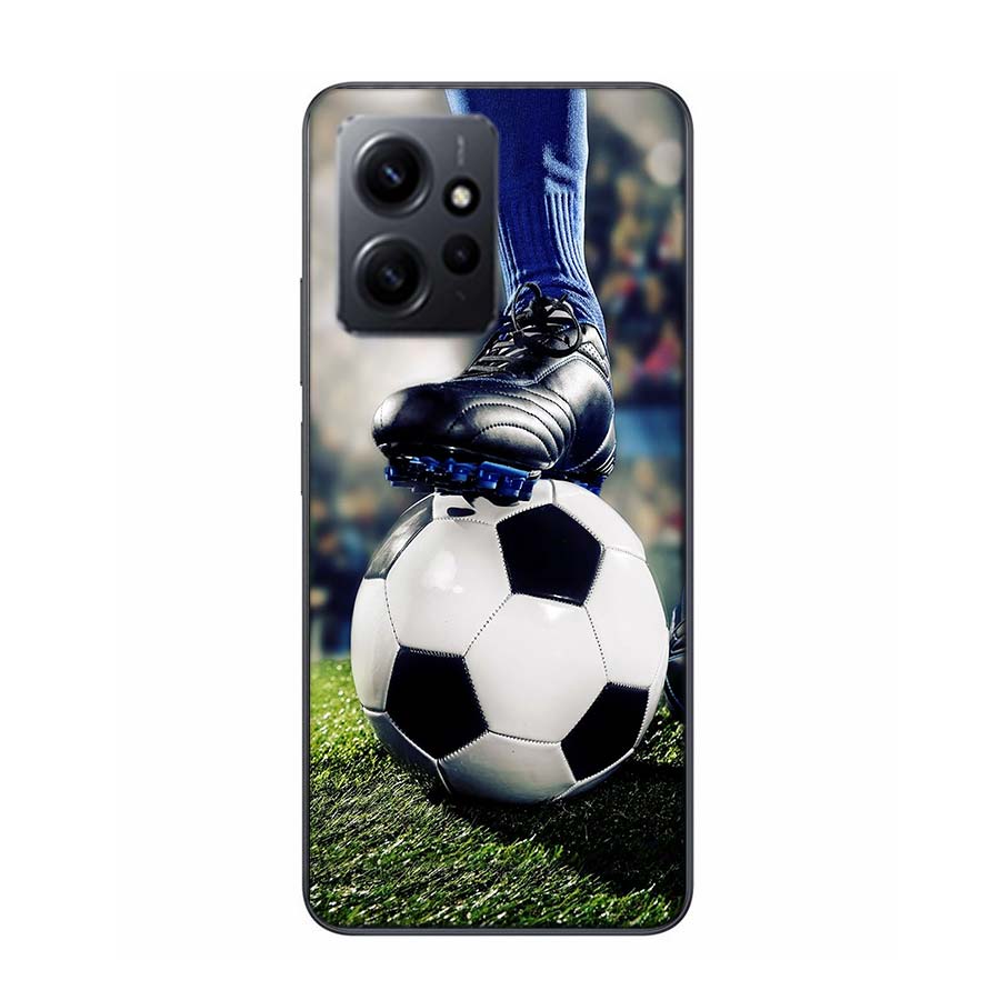 Football Field Phone Case For Redmi 12 13C 12C 15C 9 10 10C Note 13 Pro Plus 14 15 Pro 9T 9C 9A TPU Soft Cover Clear Cell Cases