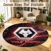 Round Rug Custom NameWolverhampton Wanderers Football Pattern Non Slip Carpet Home Floor Decor