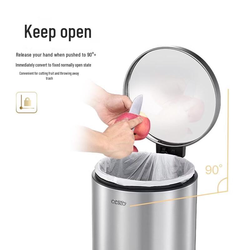 CCKO Foot Pedal Trash Can for Home & Office