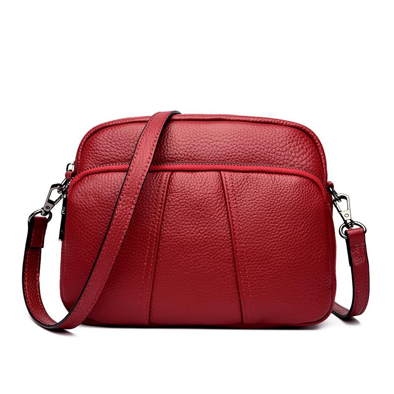 Women's vintage crossbody shoulder phone bag genuine leather messenger wallet daily use bag