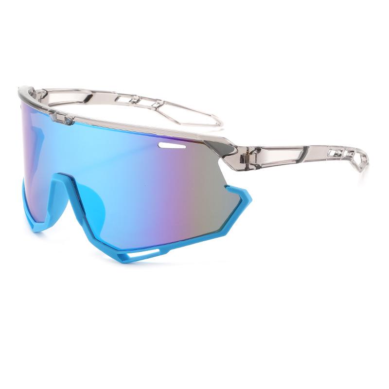 Black Polarized Sports Sunglasses for Cycling, Skiing, and Mountaineering – Large Frame, Windproof, UV Protection