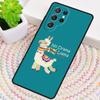 No Drama Llama No Prob-llama Alpaca Silicone Phone Case For Samsung Galaxy note 10 pro S26 S25 S24 S23 S22 S21 Plus Ultra Cover