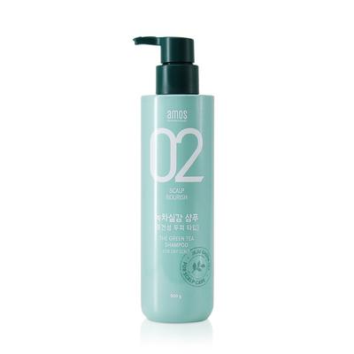 Grüner Tee Echtes Shampoo für normales bis trockenes Haar 500g (Feuchtigkeitstyp)