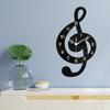 Horloge Murale Moderne Note de Musique Décorative Silencieuse Sans Tic-Tac Art Mural Musical Décor Cadeau pour Salle de Piano Studio