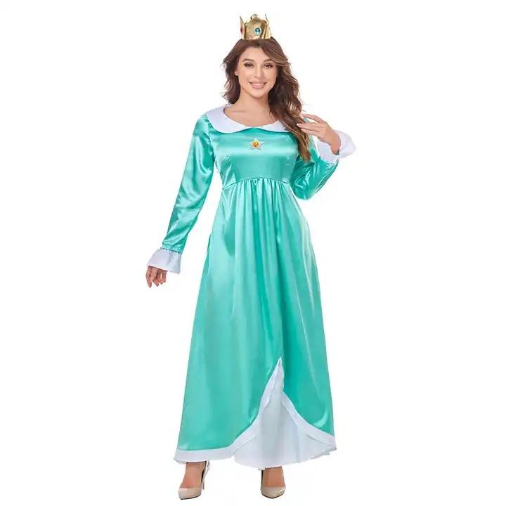 Cosplay Super Mario Bros. Princess Peach Princess Brigitte Costumes Princess Brigitte Halloween Cosplay Costume