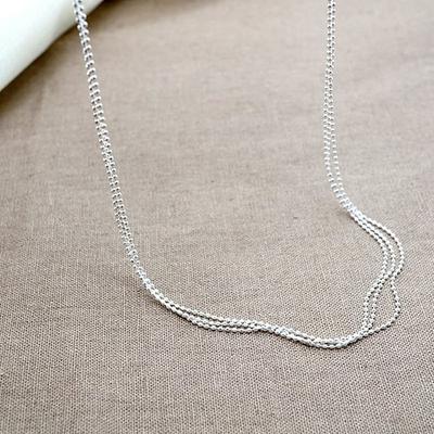 Ball Chain 925 Silver Necklace Ns024