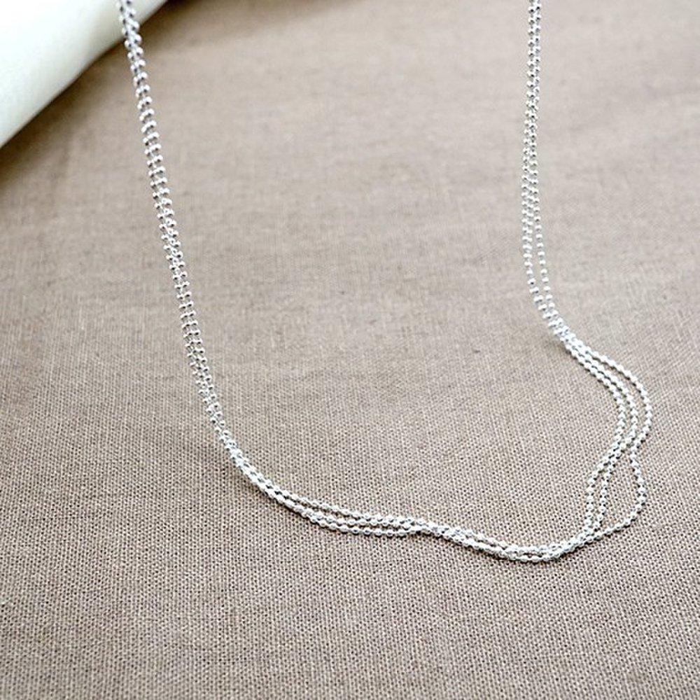 Colier Lanț cu Bile Argint 925 Ns024