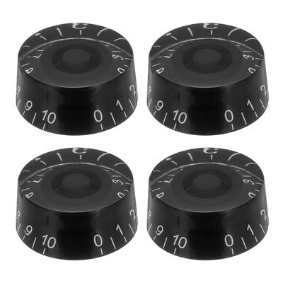 Uxcell Electric Guitar Set of Tone Control Guitar Adjustment Knob Replacement for Electric Guitar Word Knobs, 4, Speed, Volume, Knobs, Caps, Parts,