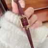 Ankola Red Rectangular Belt Watch Small Dial Women'S Watch Light Luxury Retro Simple