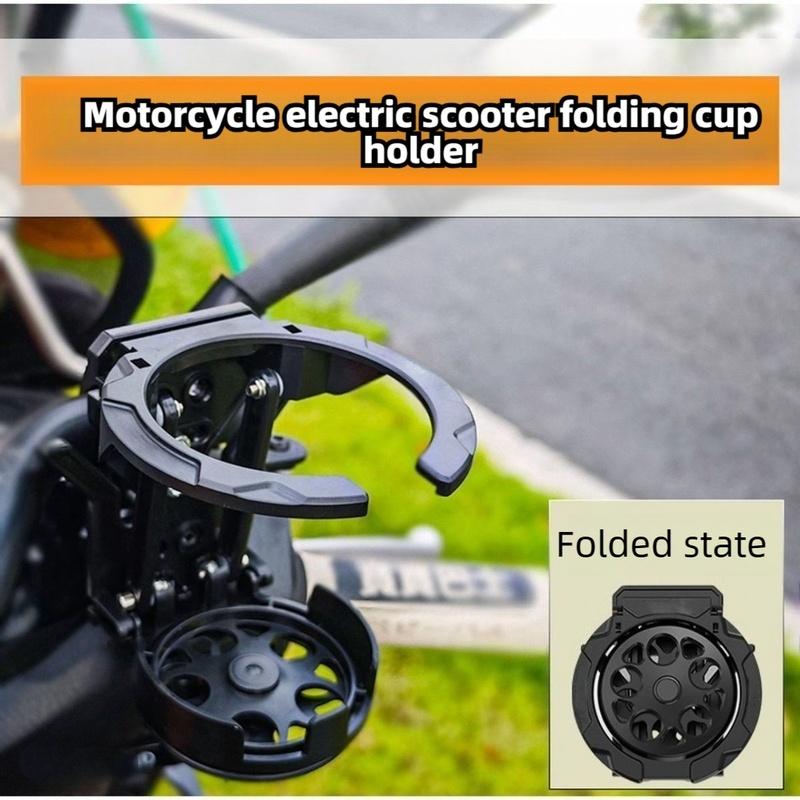 Universal Foldable Cup Holder for Motorcycle Bike Stroller, Handlebar Bottle Mount 18-32mm Tube Adjustable Water Cup Bracket