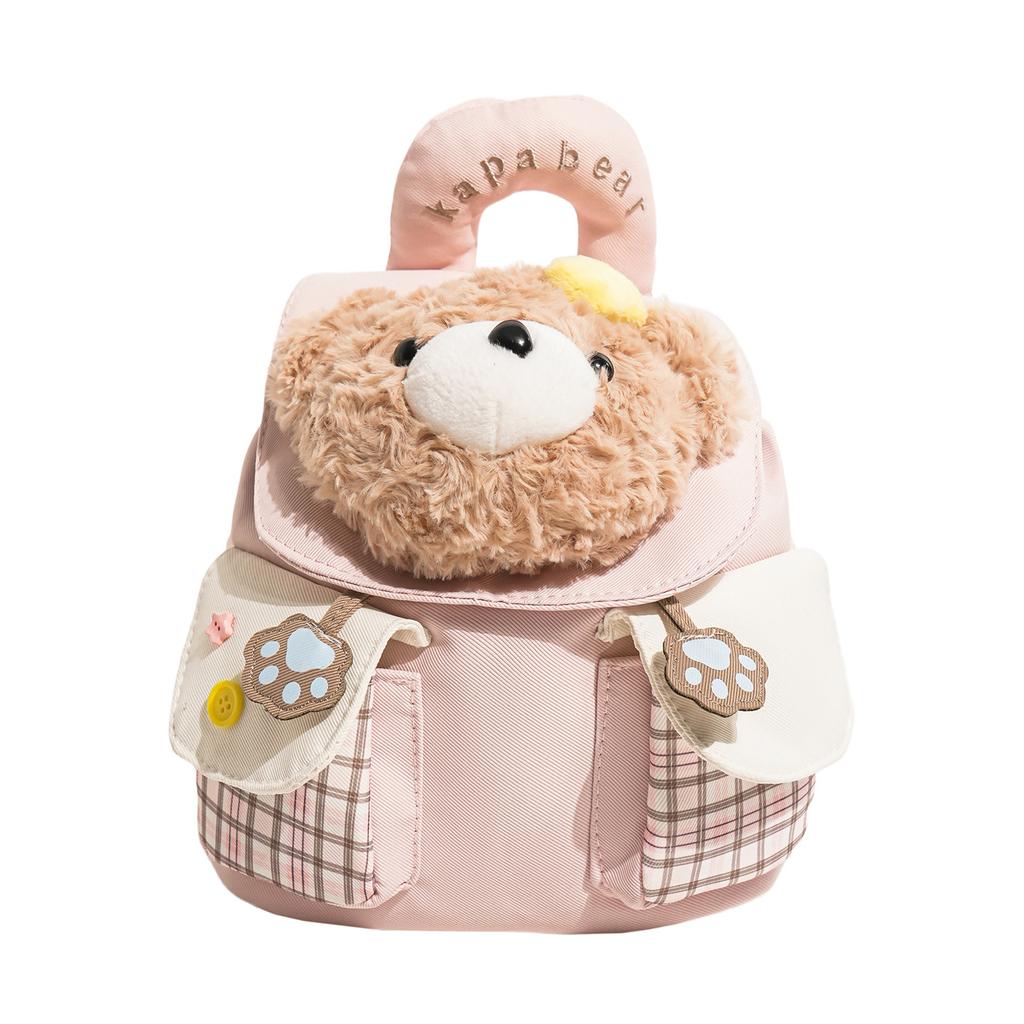 Schoolbag1011 New cartoon bear backpack commuter versatile plush backpack student daily travel cute little schoolbag