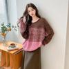 Mokana Women's Gradient Retro Pullover Knit Sweater