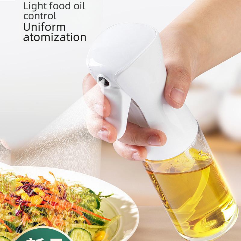 High-quality 220ml Glass Oil Spray Bottle For Kitchen Air Fryer Oil Sprayer Glass Edible Oil Sprayer Mist Bottle Atomizer Oil Can