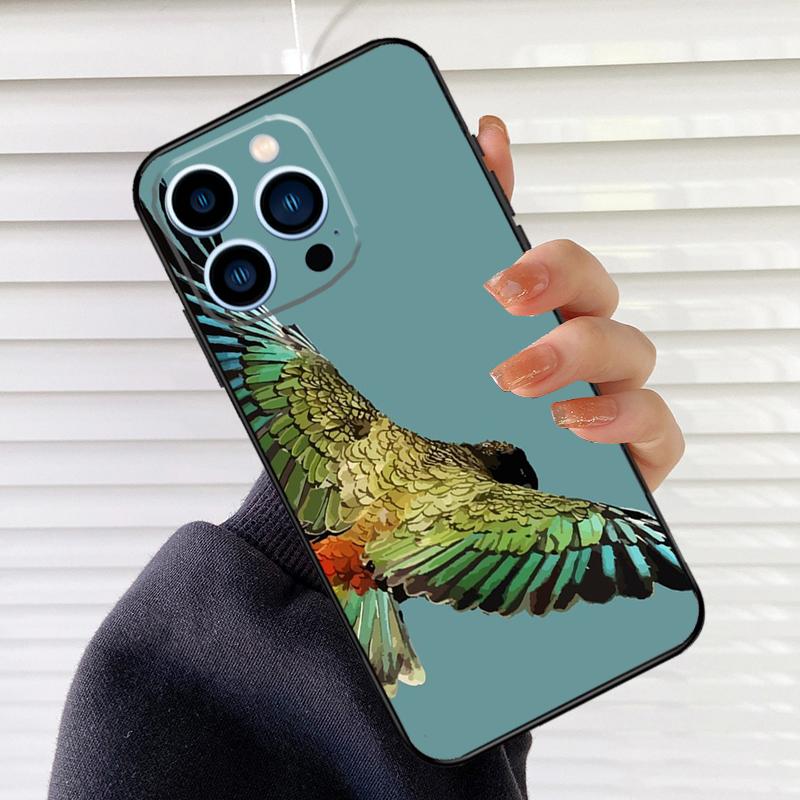 Animal Parrot Bird Phone Case For iPhone 17 16 15 13 11 12 14 Pro Max mini 15 16 Plus 16e 17 Air Cover Fundas