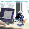 Foldable 3 In 1 Fast Magnetic Wireless Charger Stand Pad Magnet Wireless Charging Station For iPhone/Samsung Galaxy Phone Watch