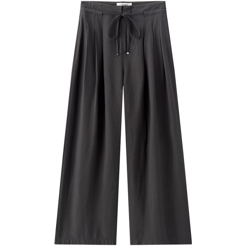 EICHITOO Women s High-Waist Wide-Leg Linen Blend Casual Pants M