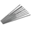 1 Pair Chinese Stylish Non-slip Design Chop Sticks Stainless Steel Chopstick