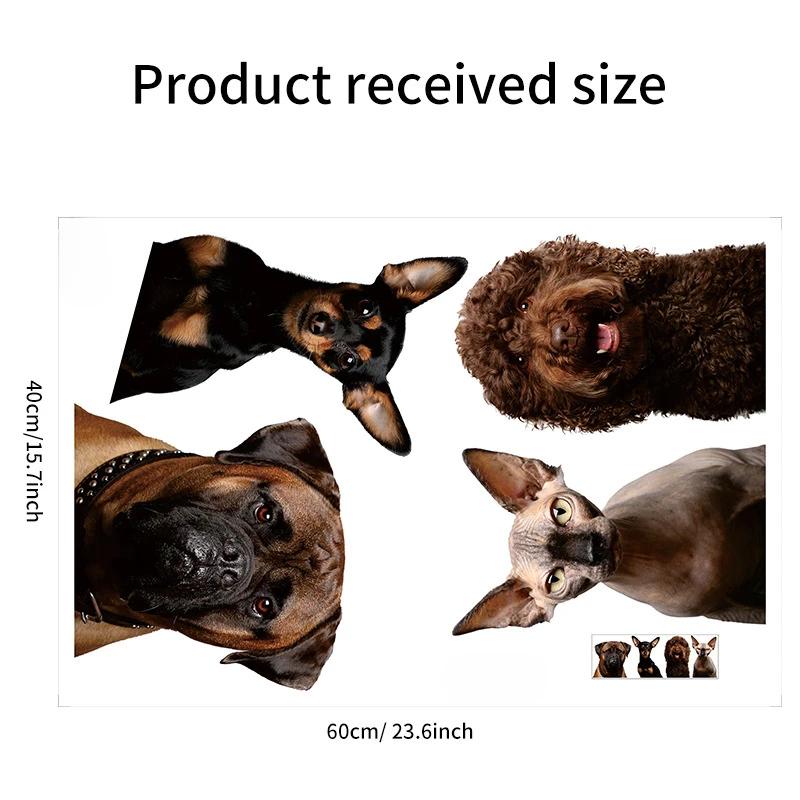 Kitten Door Sticker, Home Decoration Door Sticker, Cute Children's Room Door Decoration Supplies