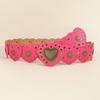 Wide Side Love Heart Patchwork Waist Y2k Rivet Waist Belt Street Style Cowgirl Waist Belt  Party
