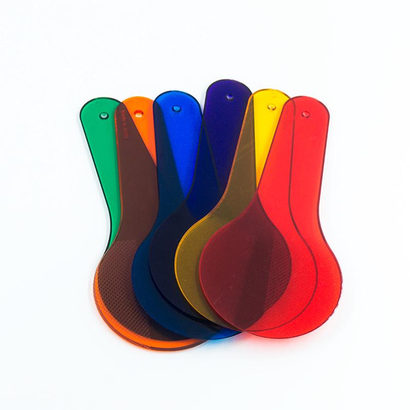 6 Pcs Children's Coloring Learning Board Translucent Film Montessori Early Education Color Painting Novelty Funny Puzzle Toys