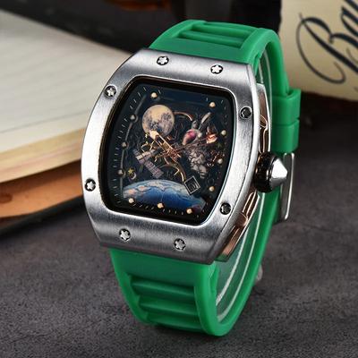 2025 New Barrel-shaped Space Astronaut Luminous Hollow Tourbillon Fashion Men's Quartz Watch