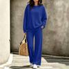 Women's Casual Neck Sweatshirt and Pants Set for Fall Winter Comfortable Outfit