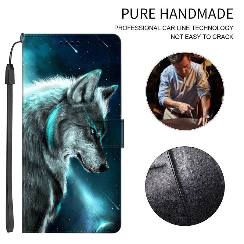 Animal Leather Flip Case for Samsung Galaxy M16 F16 5G Leather Magnetic Wallet Covers for Galaxy F16 Stand Phone Bag Galaxy M 16
