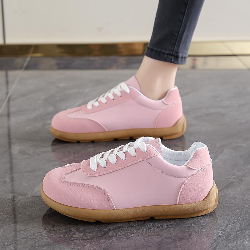 Fashion Women's Fashion Trend College Style Wide Toe Soft Comfortable Flat Casual Shoes Outdoor Casual Sports Sneaker Zapatos De Mujer
