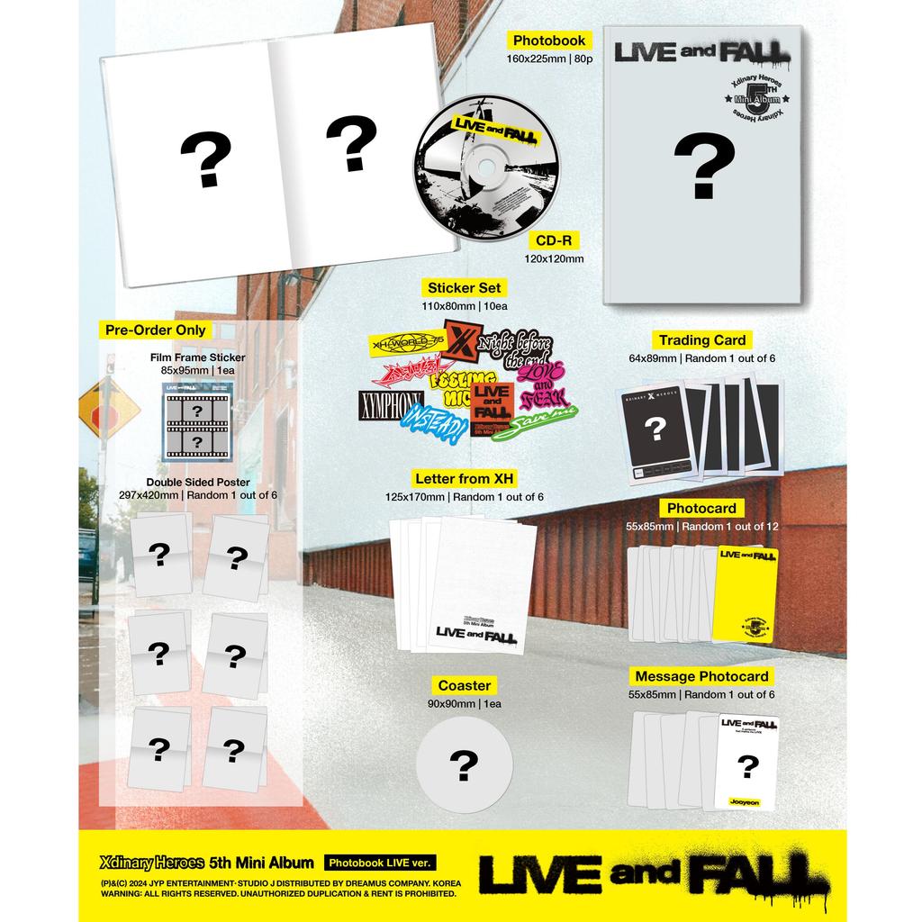 (PHOTOBOOK Ver.) XDINARY HEROES [LIVE and FALL] 5th MINI ALBUM