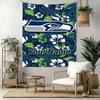 Seattle Seahawks Custom Your Name Wall Decor Tapestry Art For Pet Memorial Birthdaywedding Party Backdrop Family Gift