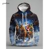 Santa Claus Graphic Print Hoodies Men Women Fashion Christmas Hoodie Sweatshirt Snowman Tracksuits Men clothing Winter Falls