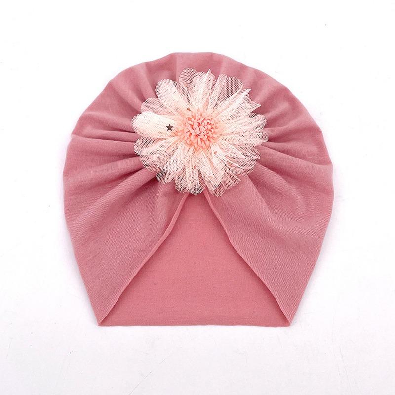 New children's borderless thin breathable hat, baby plain spring and summer headscarf hat Baby hat