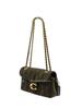 Coach Sac à Bandoulière Tabby 26 Daim Matelassé Vert Olive Quincaillerie Dorée Chaîne Sac à Bandoulière pour Femmes, Décontracté Quotidien Voyage d'Affaires Trajet CW620-B4OL
